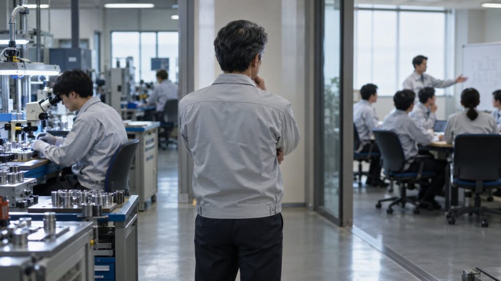専門職と管理職の進路を考える製造業の社員