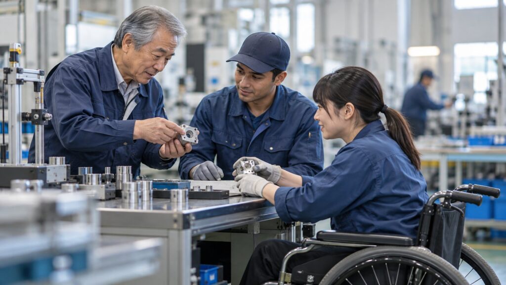 シニア・外国人・車いす利用者が協働