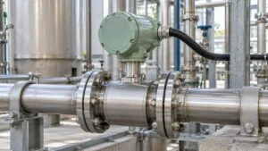 直管部に設置した電磁流量計の外観イメージ
