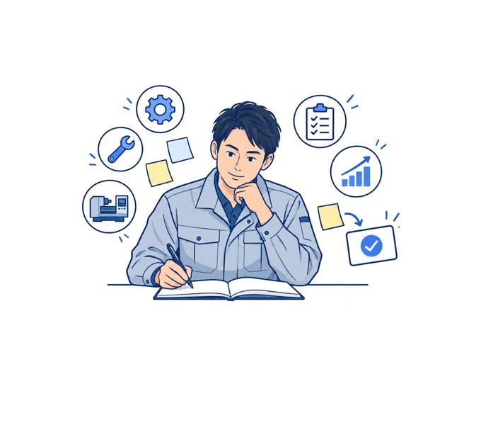 担当してきた業務を書き出す技術者