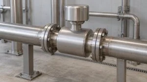 薬液供給配管に設置された質量流量計のイメージ