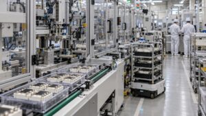 パワー半導体モジュールの自動組立ラインと搬送台車