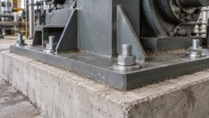 機器の鋼製ベースを基礎へ固定するアンカーボルト